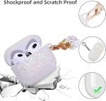 Луксозен калъф перла BN-19 за Airpods 4 - Розов