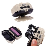 Челен фенер HX-815S с 6 източника висока мощност бяло и червено