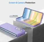 Z15 Silicone case за Samsung Z Fold 7 от 2 части - Лилав
