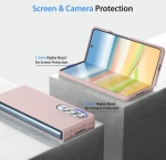 Z15 Silicone case за Samsung Z Fold 7 от 2 части - Бледо розов