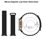 Магнитна каишка BN-10 Apple Watch  iWatch 38/40/41/42mm - Син/ Кафяв отвътре