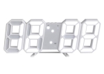 GH8018 Дигитален светещ в БЯЛО LED часовник / Аларма