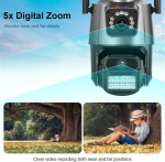 V21 1080P 360 IP WIFI+LAN 2.4GHz Camera 3.0MP V380 3.6mm Двойна Външна охранителна камера