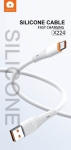WUW X224 Кабел за Зареждане 2.4A 1M - USB към Type-C