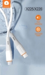 WUW X225 Кабел за Зареждане 65W 1M - Type-C към Type-C