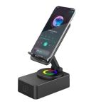 WUW R190 2в1 Преносима Tонколона+Стойка  , BT , USB, SD, FM, AUX LED RGB