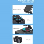 WUW R190 2в1 Преносима Tонколона+Стойка  , BT , USB, SD, FM, AUX LED RGB