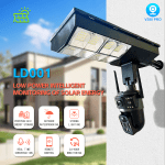 HY-D001-WF-6MP AI Соларна Камера с Двойна Леща и Улично Осветление  ( APP:V380PRO ) 180W