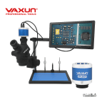 YAXUN YX-AK45+ Монитор/ 4K камера Професионален тринокулярен микроскоп с LED осветление