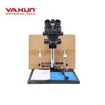 YAXUN YX-AK45+ Монитор/ 4K камера Професионален тринокулярен микроскоп с LED осветление