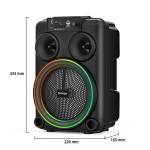 Караоке тонколона инча TTD-817 8\" | 10W, LED RGB, Микрофон