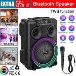 Караоке тонколона инча TTD-817 8\" | 10W, LED RGB, Микрофон