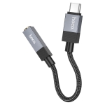 HOCO UPA32C Fresh адаптер USB-C към 3.5mm жак - Черен