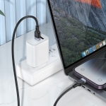 HOCO кабел “X109 Energy” PD 27W  Type-C към Type-C (2M) - Черен