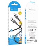 HOCO кабел “X109 Energy” PD 27W  Type-C към Type-C (2M) - Черен