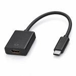 Конектор 3.1 (iPhone iOS 26) Type-C мъжко към HDMI женско - Черен