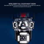 V380-A14 WIFI ТРОЙНА IP Камера ( APP:V380PRO) Въртяща водоустойчива WiFi камера с 3 обектива