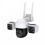 V380-A10 ТРОЙНА IP Камера ( APP:V380PRO) Въртяща водоустойчива WiFi камера с 3 обектива