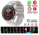 MK53 Смарт часовник 3 Каишки GT4 Bluetooth 47мм - Сив