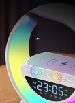 Bluetooth високоговорител BT-3401 (LED, AUX, USB, FM, microSD) вграден LED дисплей, безжично зареждане, будилник