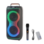 Караоке тонколона инча TTD-310 6.5\"x2 | 30W, LED RGB, Микрофон