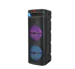 Караоке тонколона инча CH-1021 10\"x2 | 40W, LED RGB, Микрофон