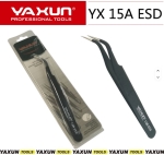 YAXUN 15ESD – Антистатична пинсета с извит връх – прецизна