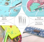 YAXUN 11ESD – Антистатична пинсета права, 14 см