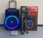 TTD/SX-1505 15\" 1000W Безжична колона говорител субуфер+ 2 безжични микрофони