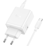 HOCO N50 45W зарядно (2×USB-C + 1×USB-A) кабел Type-C към Type-C
