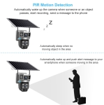 IP Соларна Камера HY-DS002 WIFI 6MP 1080P ( APP:V380PRO ) HD 360 градуса с микрофон и високоговорител и LED светлина