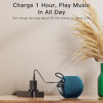 Преносима тонколона KISONLI G3 RGB осветление - Бял