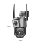 SC03  ( APP:V380PRO ) 1080P WIFI LAN 300W IP Камера 3.0MP 3.6mm Външна/Вътрешна охранителна камера