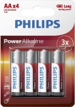 9909 Батерии Philips Power Alkaline AA 4-blister