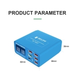 RELIFE PD 3.0 RL-304P БЪРЗО ЗАРЯДНО УСТРОЙСТВО SMART 6-ПОРТОВО ЦИФРОВО ДИСПЛЕЙ ЗА МЪЛНЕНИЕ