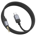 HOCO UPA32B Aux 3.5mm Към USB-C Type-C - Черен