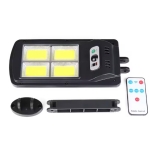 SL128-4 COB Лампа за улично осветление със соларен панел и датчик за движение 1200W