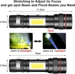 Фенер 520 LED диод + COB светлина