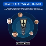 IP Солaрна Камера +LED лампа LD-004-G-H-EU 4G SIM 6MP 1080P ( APP:V380PRO ) HD 360 градуса с микрофон и високоговорител и LED светлина