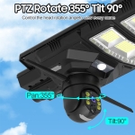 IP Солaрна Камера +LED лампа XA06 4G SIM 6MP 1080P ( APP:V380PRO ) HD 360 градуса с микрофон и високоговорител и LED светлина