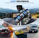 Y108 4-канален видеорегистратор 1080P – 360° Dashcam с GPS, 4 камери, 3.16\" дисплей, нощно виждане