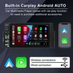 5504 Apple Carplay Android Auto мултимедиен плеър 5.5\" IPS дисплей 1024x600 GPS, WiFi, Bluetooth