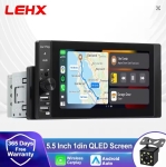 5504 Apple Carplay Android Auto мултимедиен плеър 5.5\" IPS дисплей 1024x600 GPS, WiFi, Bluetooth