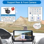 YB-10 Автомобилен мултимедиен плейър 1 DIN 10\" въртящ се дисплей HC8227, 4GB+64GB, IPS, CarPlay, Android Auto, Bluetooth, WiFi, GPS