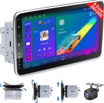 YB-10 Автомобилен мултимедиен плейър 1 DIN 10\" въртящ се дисплей HC8227, 4GB+64GB, IPS, CarPlay, Android Auto, Bluetooth, WiFi, GPS