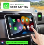 YB-10 Автомобилен мултимедиен плейър 1 DIN 10\" въртящ се дисплей HC8227, 4GB+64GB, IPS, CarPlay, Android Auto, Bluetooth, WiFi, GPS