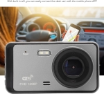 Y6 WIFI Автомобилен видеорегистратор предна и задна камера с WiFi, 1080P, нощно виждане, паркинг мониторинг и 170° широк ъгъл