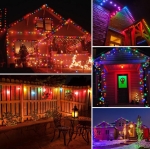 9038 10БР. IP44 Водоустойчиви соларни висящи LED гирлянди S14 филаментни крушки, 6.5 метра, автоматично включване, дистанционно, солар