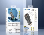 LINK✮STAR Адаптер 48W за кола CC48 с 2изх. PD30W + QC18W USB-C+USB
