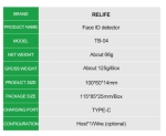TB-04 Откриване/Четене/Записване Интегриран RELIFE 3 в 1 FACE ID детектор за iPhone X-11 Pro Max Dot Matrix Facial Repair Tool